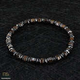 Bronzite Skull Silver - Healing Gemstone Bead Bracelet | 6mm