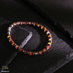 Red Sardonyx beads for bracelets for men
