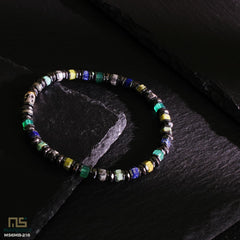 Green Agate, Grey Picture, Yellow Turquoise, Lapis Lazuli guys beaded bracelets